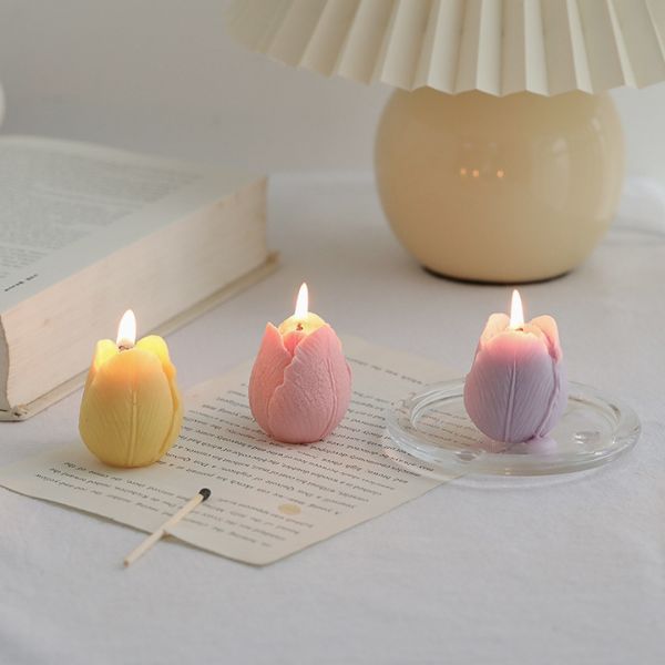 [ Set 5 Hộp ] Nến Thơm Hoa Tulip [ Mix Nhiều Mùi Hương ] - 922423