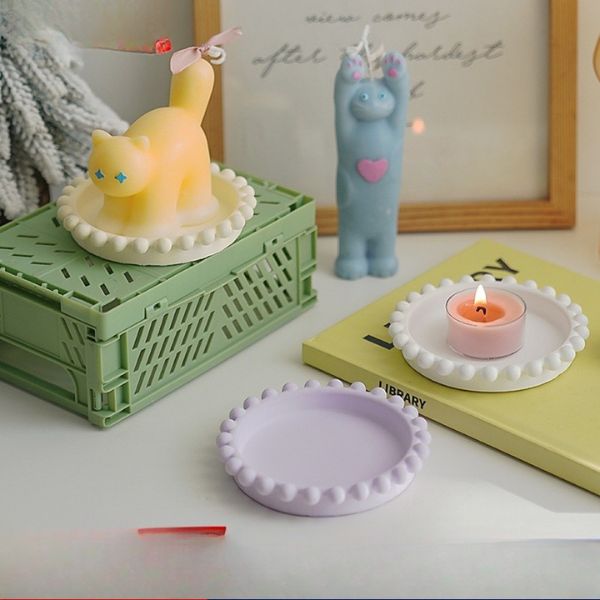 [ Set 5 Cái ] Đế Thạch Cao Đựng Nến Thơm [ Có Hộp Màu Riêng Biệt ] - 922477