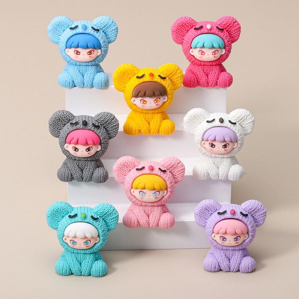 [ Set 10 Cái ] Charm 3D Gấu Mặt Quạo - 922506