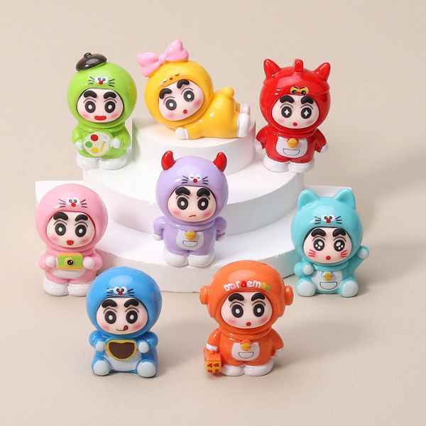 [ Set 10 Cái ] Charm 3D Cu Shin Cosplay Doraemon - 922528