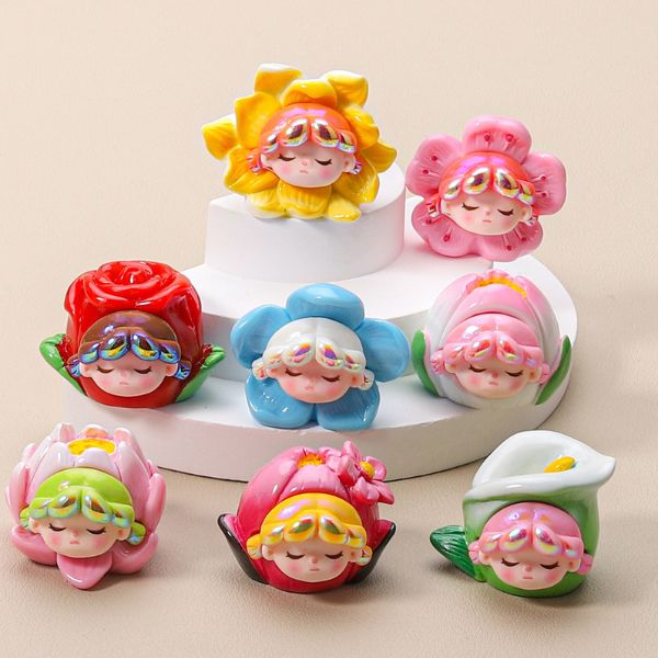 [ Set 10 Cái ] Charm 3D Búp Bê Hoa - 922537