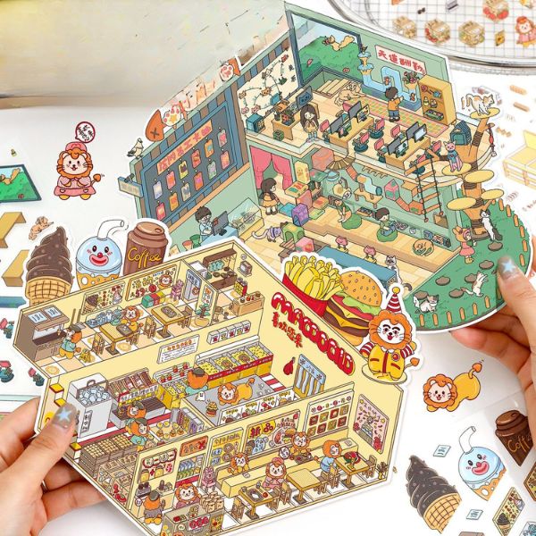 [ Set 10 Bộ ] Sticker Trang Trí 3D [ 20 x 28cm ] - 922796