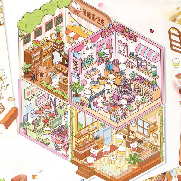 [ Set 20 Bộ ] Sticker Trang Trí 3D [ 21 x 14cm ] - 922803