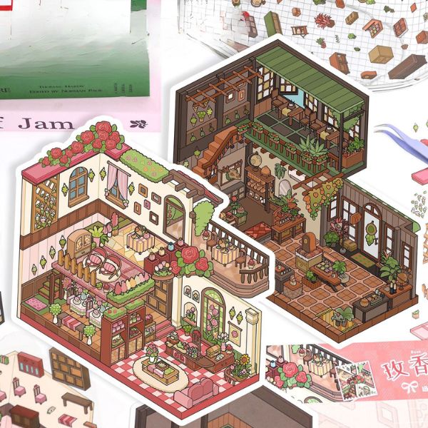 [ Set 10 Bộ ] Sticker Trang Trí 3D [ 20 x 27cm ] - 922811