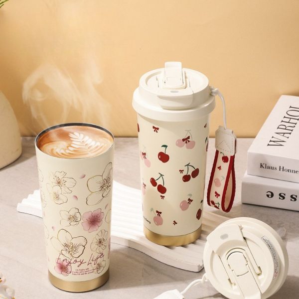 [ Set 2 Cái ] Bình Giữ Nhiệt [ 500ml - Kèm Dây Follow ] - 922977