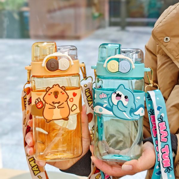 [ Set 2 Cái ] Bình Nước Capybara [ 520ml ] - 922980