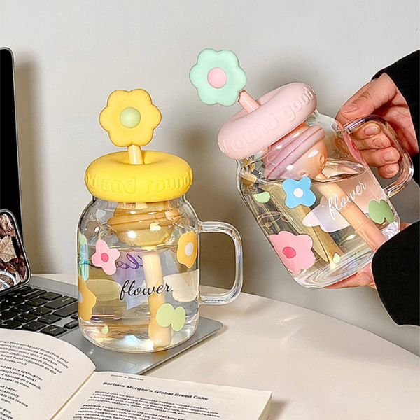 [ Set 2 Cái ] Bình Nước Thủy Tinh [ 850ml - Chịu Nhiệt Cao ] - 922986