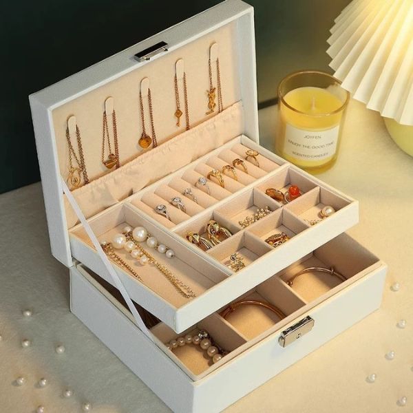 [ Set 2 Cái ] Hộp Đựng Trang Sức [ 21*17*8.5cm ] - 935484