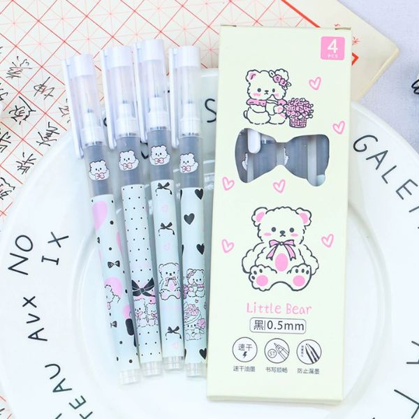 [ Set 10 Hộp ] Bút Bi [ 0.5mm - Đen - 1 Hộp 4 Cây ] - 95653