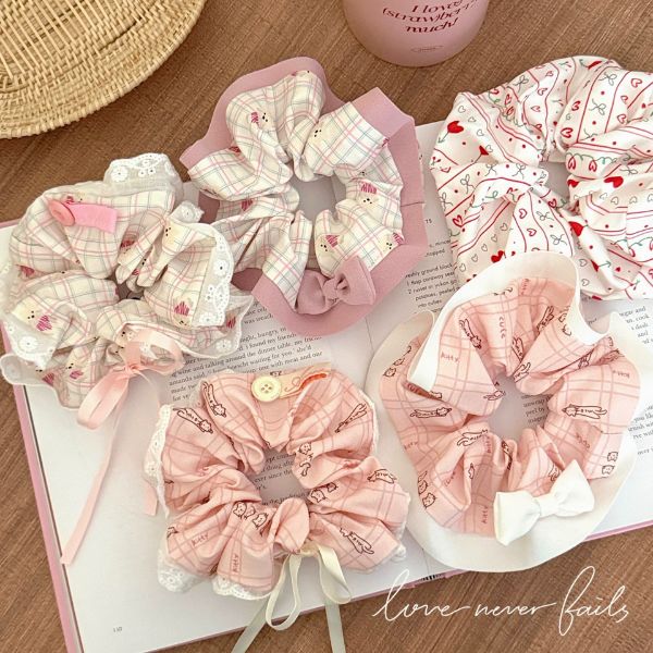 [ Set 12 Cái ] Cột Tóc Scrunchies - 95836