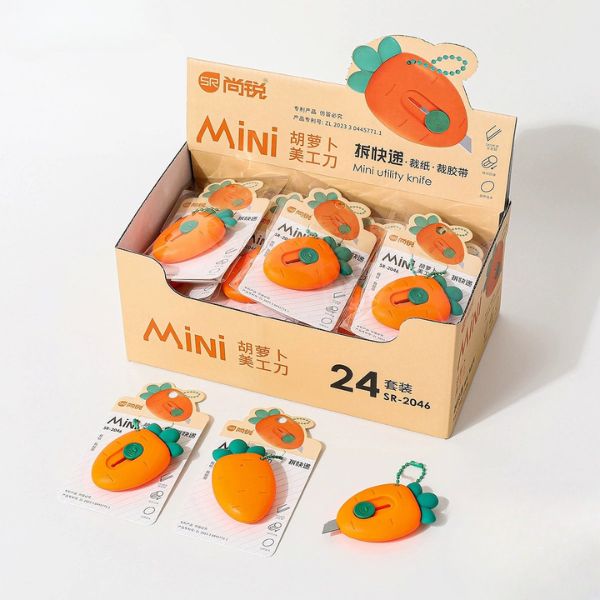 [ Set 24 Cái ] Dao Rọc Giấy / Tẩy - 95943