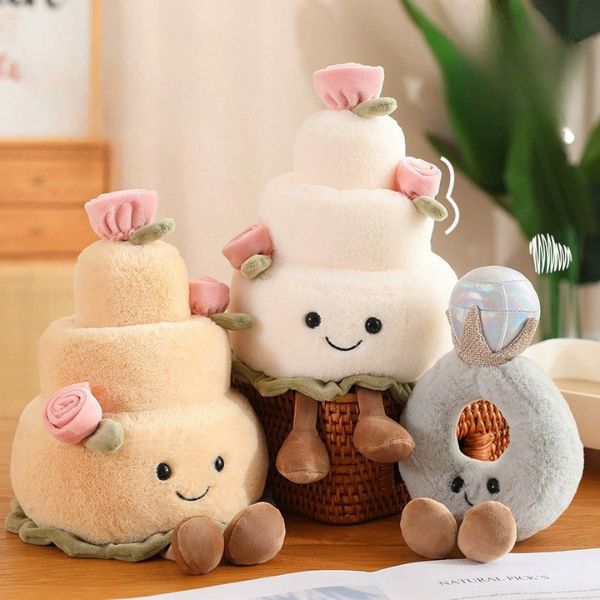 [ Set 2 Con ] Gấu Bông Bánh Sinh Nhật [ 32cm ] - 16256