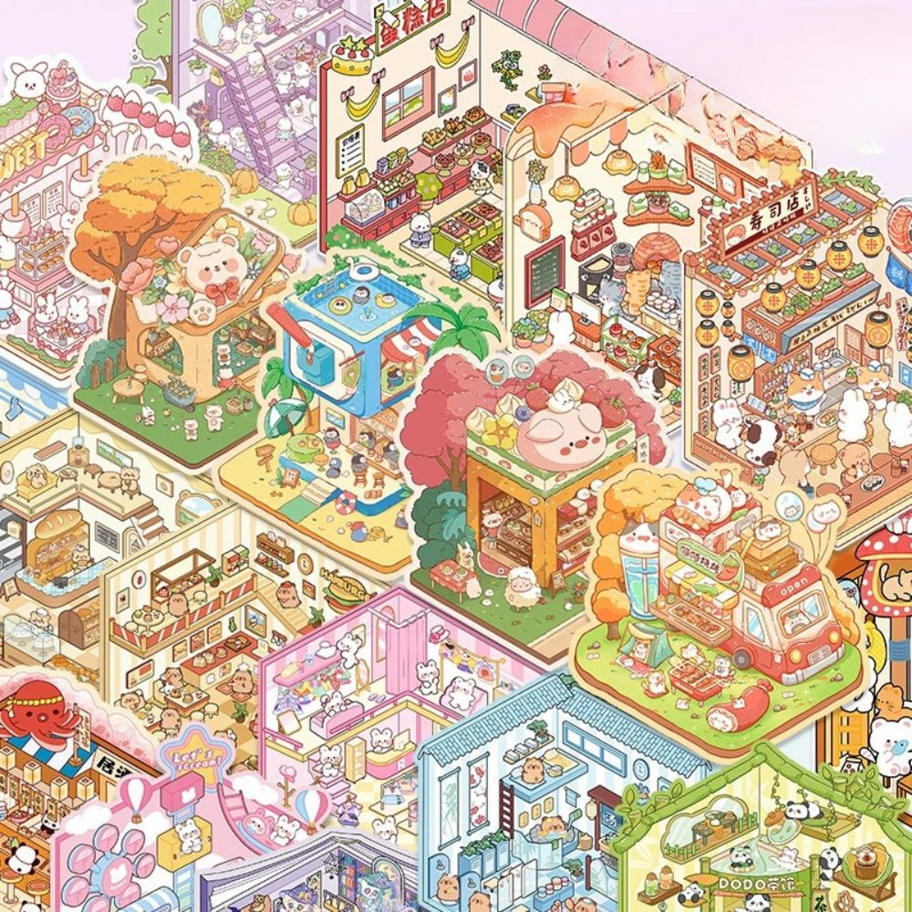 [ Set 30 Túi ] Sticker 3D [ Mix Mẫu ] - 16342