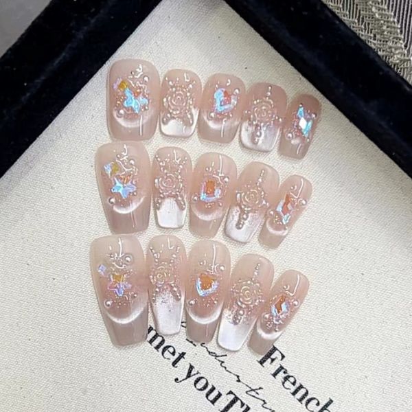 [ Set 2 Hộp ] Nail Cao Cấp [ 10 PCS - XS/S/M/L - Bộ Dụng Cụ Dán 7 Món ] - 16411
