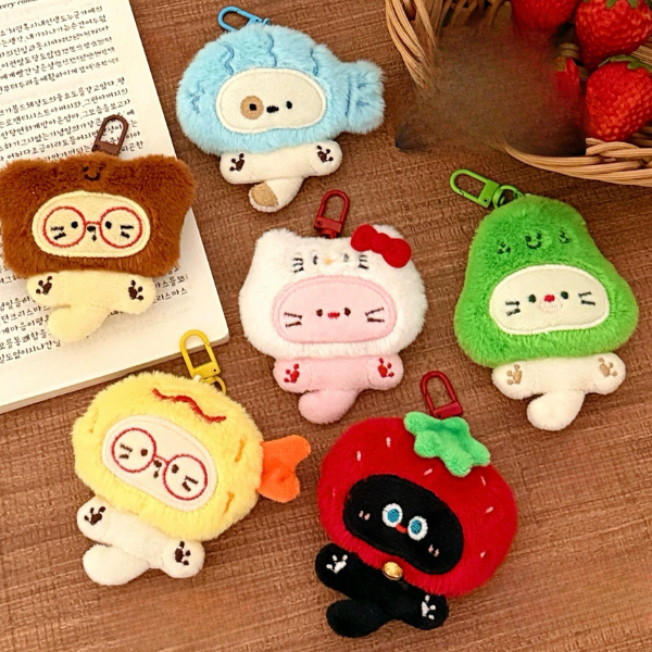 [ Set 12 Cái ] Móc Khoá Gấu Bông - 16462