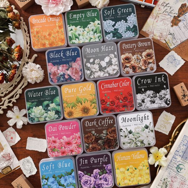 [ Set 2 Hộp ] Mực Con Dấu Gỗ - 17577
