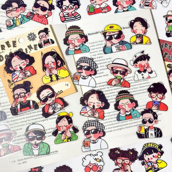[ Set 12 Túi ] Sticker Vintage [ 1 Túi 40 Miếng ] - 17581