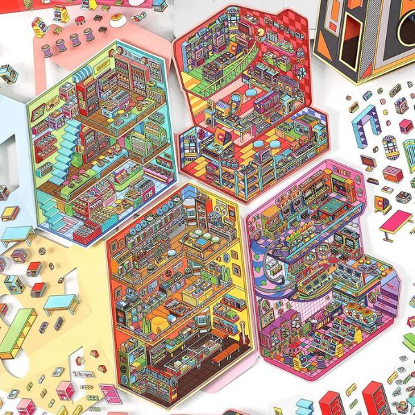 [ Set 6 Bộ ] Sticker Trang Trí 3D - 17913