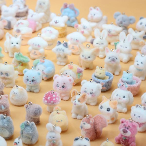 [ Set 10 Cái ] Charm 3D Nhung [ Có Khoá Xỏ Dây ] - 17932