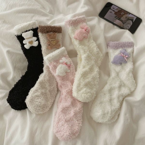 [ Set 5 Đôi ] Vớ Dài Mùa Đông [ Cotton / Có Tag Treo ] - 18040