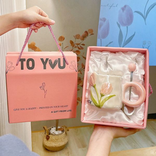 [ Set 2 Cái ] Ly Cốc Sứ [ Hộp Quà Đẹp ] - 18393