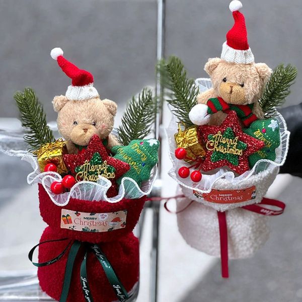 [ Set 2 Bó ] Hoa Giáng Sinh Nhỏ + Hộp Quà - 18473