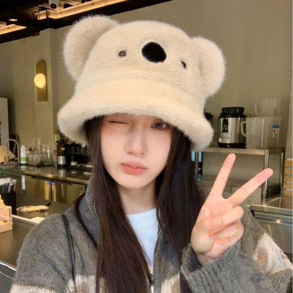 [ Set 2 Cái ] Nón Len Tai Gấu - 18827