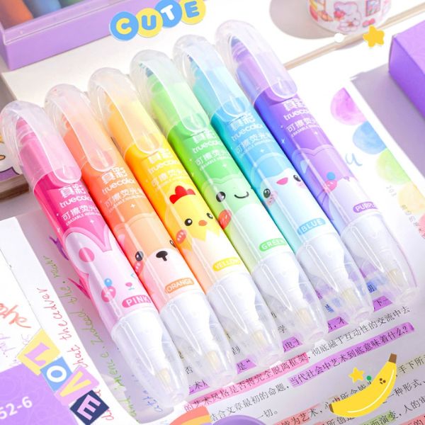 [ Set 5 Hộp ] Bút Dạ TrueColo 2 Đầu Xoá Được [ Hộp 6 Màu ] - 19211