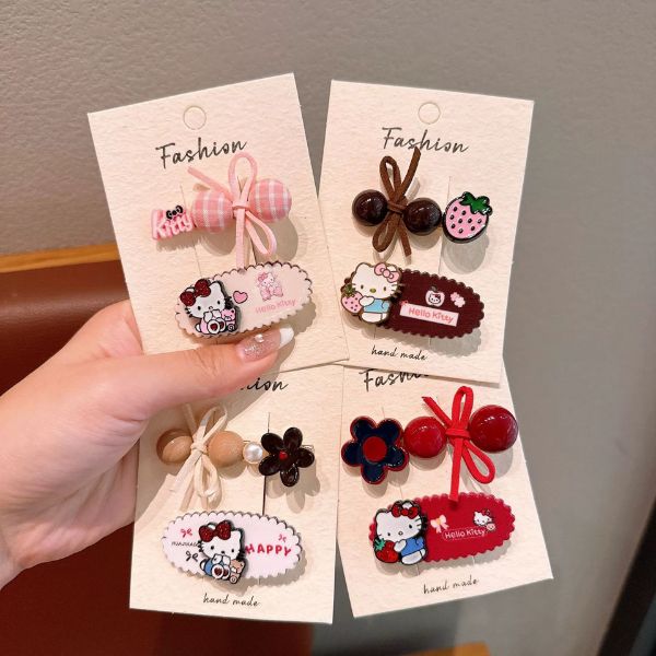 [ Set 10 Vỉ ] Kẹp Tóc Hello Kitty [ Vỉ 2 Cái ] - 19235