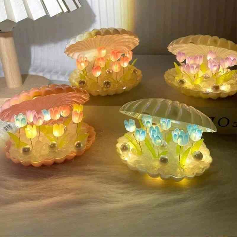 [ Set 5 Bộ ] Đèn Ngủ Vỏ Sò DIY - 19577