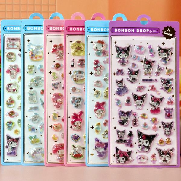 [ Set 10 Túi ] Sticker Nổi Sanrio - 19766