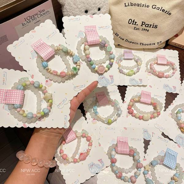 [ Set 10 Vỉ ] Vòng Tay [ Vỉ 2 Cái / Mẫu Sẽ Thay Đổi Charm Đôi Chút Tuỳ Đợt Hàng ] - 19794