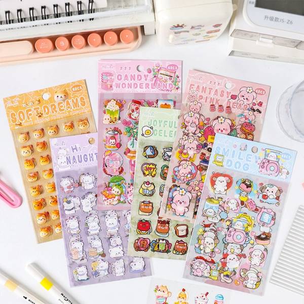 [ Set 12 Túi ] Sticker [ Túi 4 Tấm ] - 19989