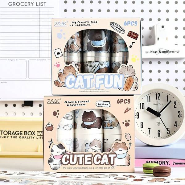 [ Set 2 Hộp ] Washi Tape [ 5cm*2m / Hộp 6 Cuộn ] - 19995