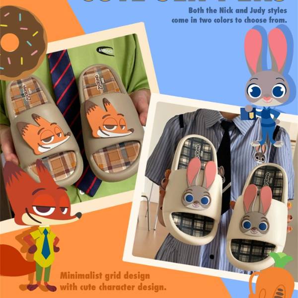 [ Set 2 Đôi ] Dép Zootopia [ Size : 36 > 45 ] - 20210