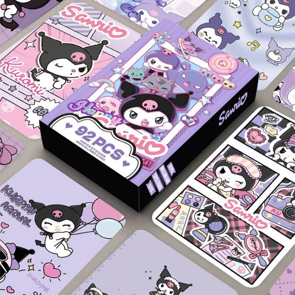 [ Set 5 Hộp ] Lomo Card Kuromi [ 92 PCS + Sticker ] - 20381