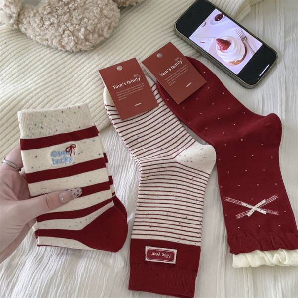 [ Set 12 Đôi ] Vớ Dài [ Cotton ] - 20414