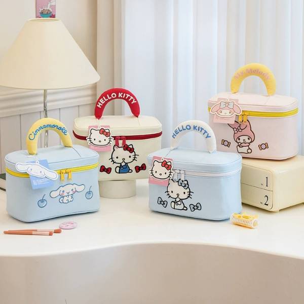 [ Set 2 Cái ] Túi Đựng Mỹ Phẩm Hello Kitty - 20476