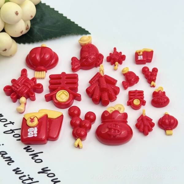 [ Set 200 Cái ] Charm Năm Mới [ Size : ~ 2cm / ~ 1cm ] - 20611