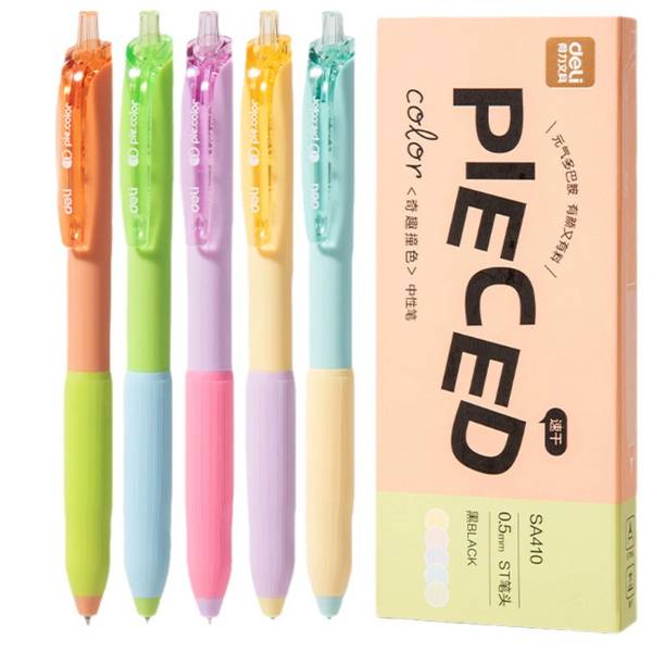 [ Set 5 Hộp ] Bút Bi Deli [ 0.5mm / Đen ] - 20634