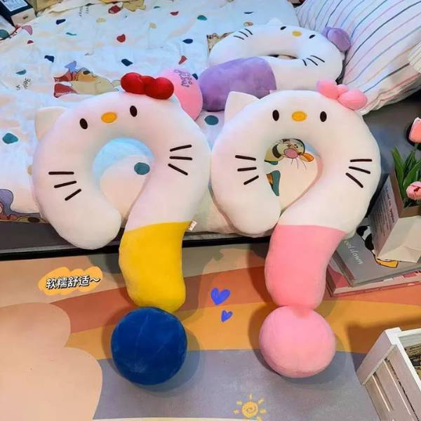 [ Set 2 Cái ] Gối Chữ U Hello Kitty - 20687