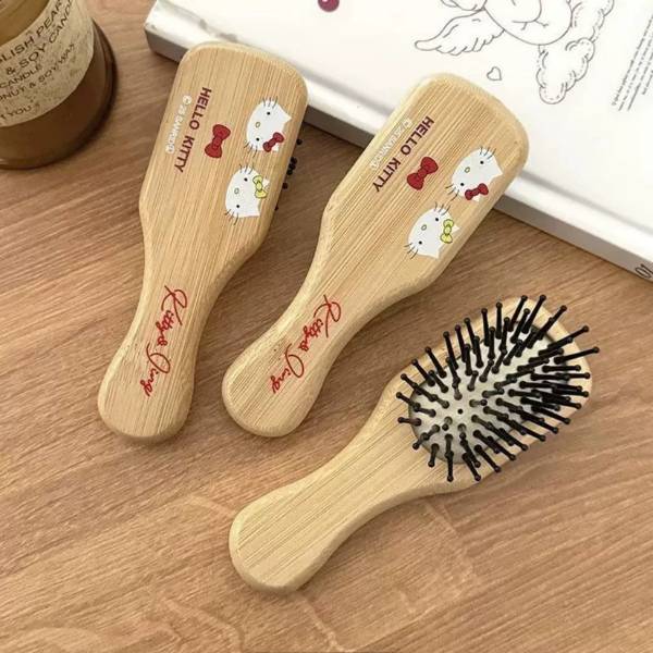 [ Set 10 Cái ] Lược Đệm Mát Xa Hello Kitty - 20690