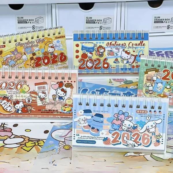 [ Set 5 Quyển ] Lịch 2026 Sanrio - 20698