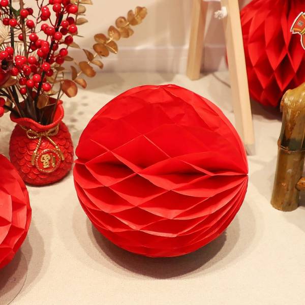 [ Set 100 Quả ] Cầu Giấy Trang Trí Tết [ 5cm ] - 20732