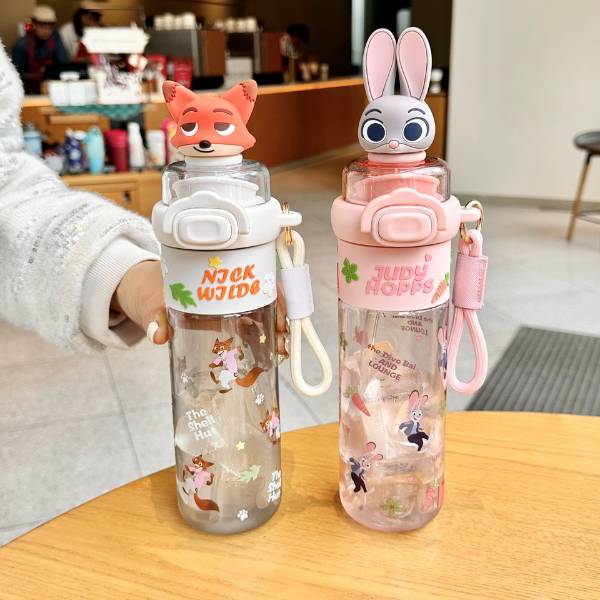 [ Set 2 Cái ] Bình Nước Zootopia [ 550ml ] - 20724