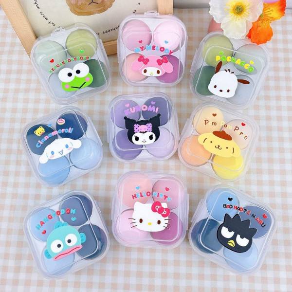 [ Set 12 Hộp ] Bông Trang Điểm Sanrio - 20901