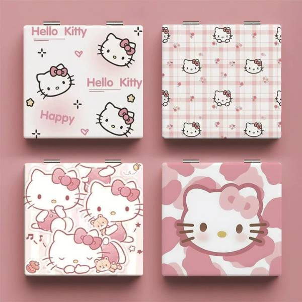 [ Set 10 Cái ] Gương Bỏ Túi Hello Kitty [ 6.7*7.1cm ] - 21051