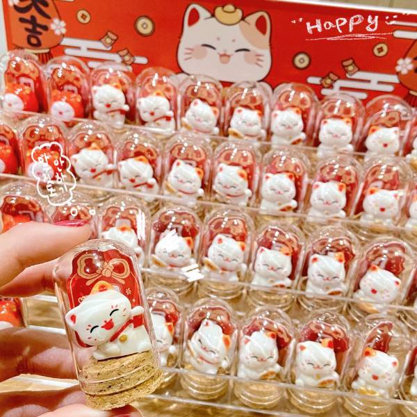 [ Hộp 40 Con ] Mèo Thần Tài May Mắn - 21121