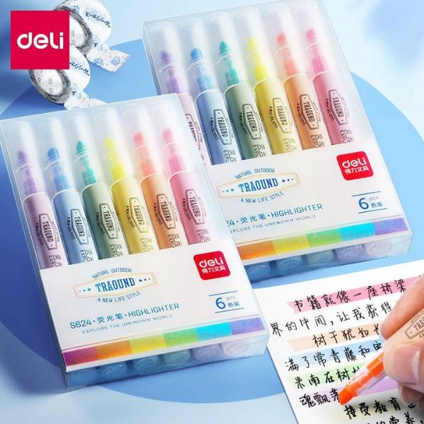 [ Set 5 Hộp ] Bút Dạ Deli [ Hộp 6 Cây ] - 20454