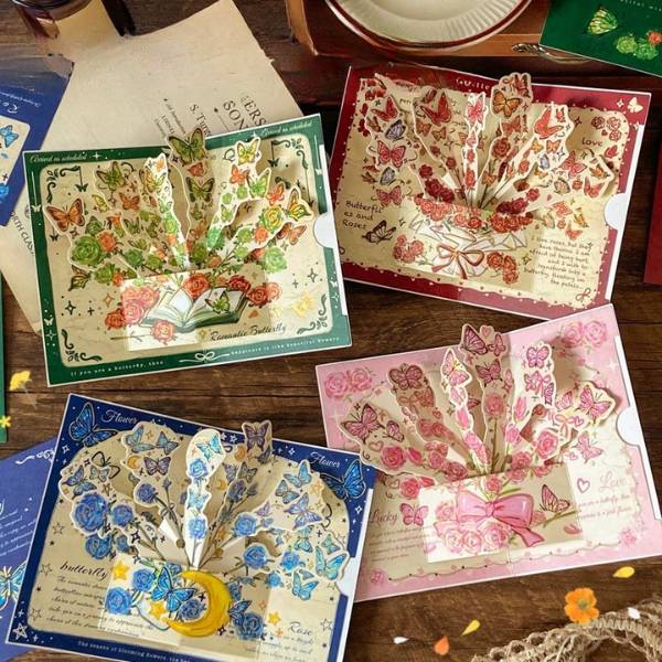 [ Set 12 Cái ] Thiệp 3D - 21390